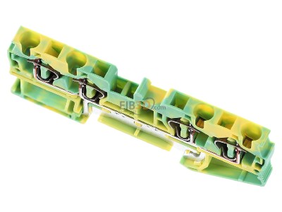 Ansicht oben vorne Phoenix ST 4-QUATTRO-PE Durchgangsklemme 0,08-6qmm gn-ge 