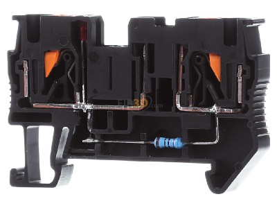 Front view Phoenix PT 4-FSI/F-LED 12 Blade fuse terminal block 10A 6,2mm 

