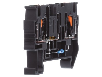 View on the left Phoenix PT 4-FSI/F-LED 12 Blade fuse terminal block 10A 6,2mm 
