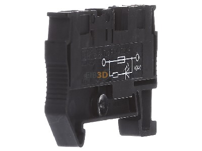 View on the right Phoenix PT 4-FSI/F-LED 24 Blade fuse terminal block 10A 6,2mm 
