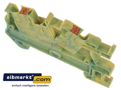 Top rear view Phoenix Contact PTI 2,5-PE Ground terminal block 1-p 5,2mm
