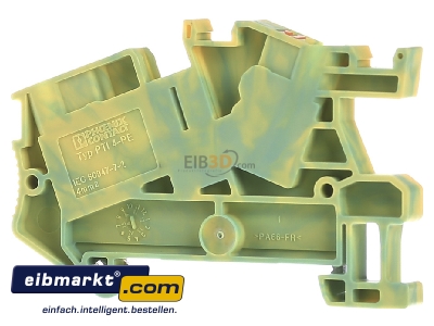 Back view Phoenix Contact PTI 4-PE Ground terminal block 1-p 6,2mm 
