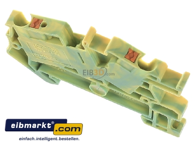 Top rear view Phoenix Contact PTI 4-PE Ground terminal block 1-p 6,2mm 
