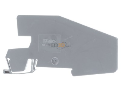 Front view Phoenix ATP-PTI/3 End/partition plate for terminal block 
