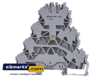 Back view WAGO Kontakttechnik 2002-4127 Feed-through terminal block 5,2mm 24A 
