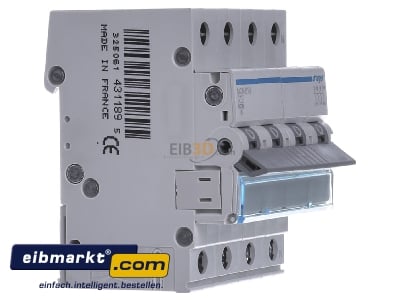 View on the left Hager MCN613 Miniature circuit breaker 3-p C13A - 
