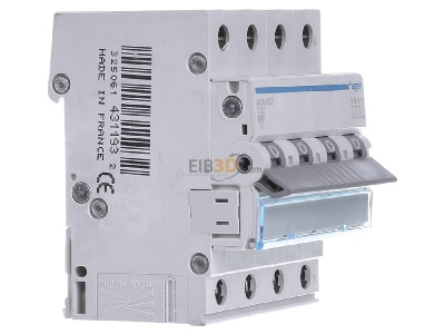 View on the left Hager MCN632 Miniature circuit breaker 4-p C32A 
