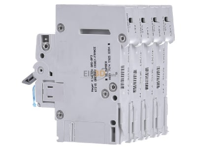 View on the right Hager MCN632 Miniature circuit breaker 4-p C32A 
