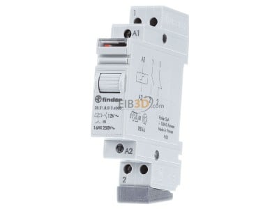 Front view Finder 20.21.8.012.4000 Latching relay 12V AC 
