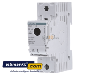 Front view Siemens Indus.Sector 5SG7113 Neozed switch disconnector 1xD02 63A - 
