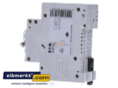 View on the right Eaton (Installation) PXL-C20/1N Miniature circuit breaker 1-p C20A
