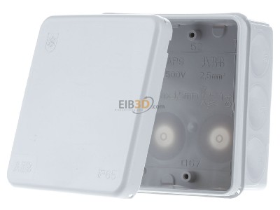 Frontansicht ABB AP9/G Kabelabzweigkasten IP 55 86mm gr 2,5qmm 400V 