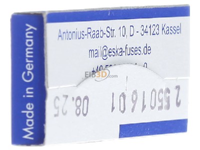 View on the right Eska 521.019 Miniature fuse medium delay 1,6A 5x20 mm 
