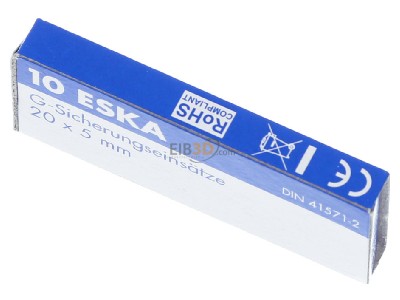 View up front Eska 521.019 Miniature fuse medium delay 1,6A 5x20 mm 
