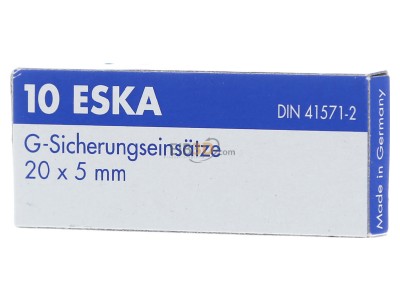 Frontansicht Eska 521.023 G-Sicherungseinsatz M 4A 5x20mm 