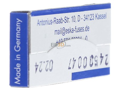 Ansicht rechts Eska 521.023 G-Sicherungseinsatz M 4A 5x20mm 