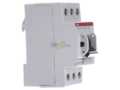 View on the left ABB E 463/3-KB Switch for distribution board 63A 
