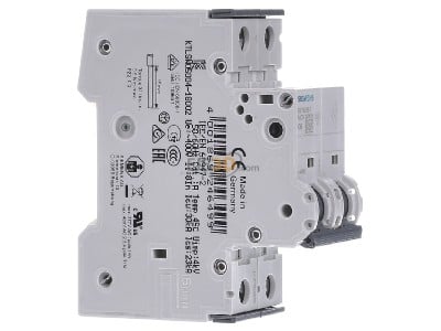 View on the left Siemens 5SY6206-7 Miniature circuit breaker 2-p C6A 
