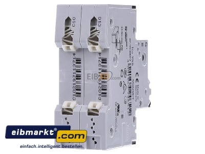 Back view Siemens Indus.Sector 5SY6210-7 Miniature circuit breaker 2-p C10A 
