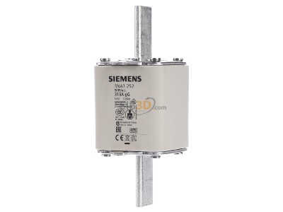 Front view Siemens 3NA3252 Low Voltage HRC fuse NH2 315A 
