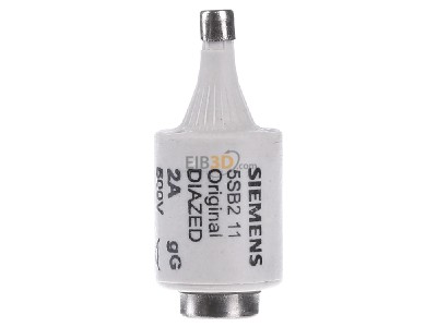 View on the right Siemens 5SB211 Diazed fuse link DII 2A 
