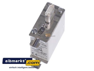 View up front Siemens Indus.Sector 3NA3817 Low Voltage HRC fuse NH000 40A
