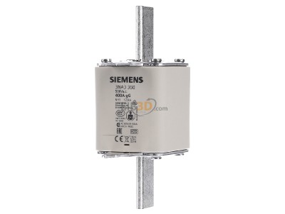 Front view Siemens 3NA3360 Low Voltage HRC fuse NH3 400A 
