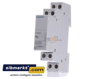 Front view Siemens Indus.Sector 5TE4800 Push button for distribution board
