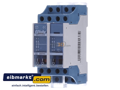 Front view Eltako XR12-400-230V Installation contactor 4 NO/ 0 NC
