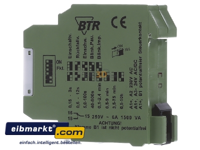 Ansicht rechts Metz Connect MARk-E08 230AC/24uc Zeitrelais 1W, 15s-10h 