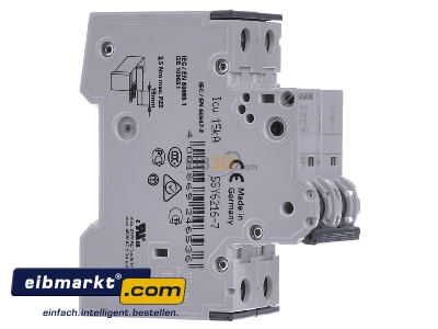 View on the left Siemens Indus.Sector 5SY6216-7 Miniature circuit breaker 2-p C16A
