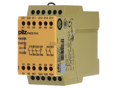 Frontansicht Pilz PNOZ X13 #774549 Not-Aus-Schaltgert 24VDC 5n/o 1n/c PNOZ X13 774549
