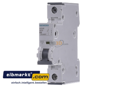 Front view Siemens Indus.Sector 5SY4106-6 Miniature circuit breaker 1-p B6A
