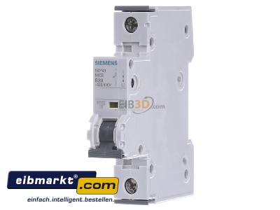 Front view Siemens Indus.Sector 5SY4120-6 Miniature circuit breaker 1-p B20A - 
