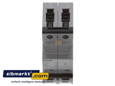 View up front Miniature circuit breaker 2-p B10A 5SY4210-6 Siemens Indus.Sector 5SY4210-6
