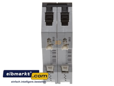 Top rear view Miniature circuit breaker 2-p B10A 5SY4210-6 Siemens Indus.Sector 5SY4210-6
