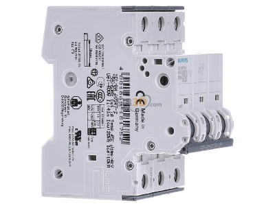 View on the left Siemens 5SY4310-6 Miniature circuit breaker 3-p B10A 
