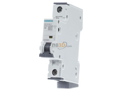 Front view Siemens 5SY4108-7 Miniature circuit breaker 1-p C8A 
