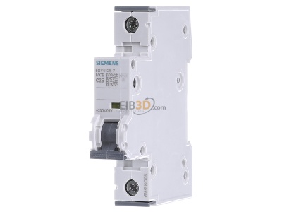 Front view Siemens Indus.Sector 5SY4125-7 Miniature circuit breaker 1-p C25A 
