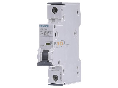 Front view Siemens 5SY4132-7 Miniature circuit breaker 1-p C32A 
