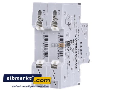 Back view Siemens Indus.Sector 5SY4204-7 Miniature circuit breaker 2-p C4A
