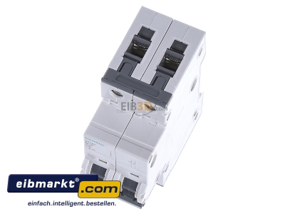 View up front Siemens Indus.Sector 5SY4204-7 Miniature circuit breaker 2-p C4A
