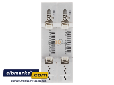 Back view Miniature circuit breaker 2-p C10A 5SY4210-7 Siemens Indus.Sector 5SY4210-7
