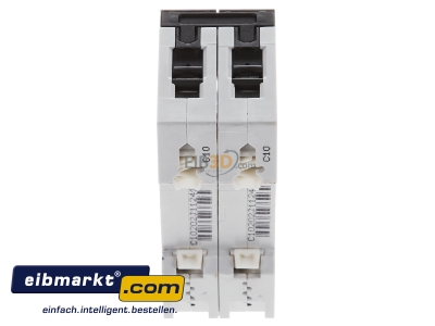 Top rear view Miniature circuit breaker 2-p C10A 5SY4210-7 Siemens Indus.Sector 5SY4210-7
