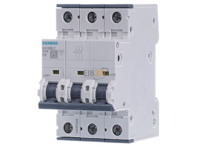 Front view Siemens 5SY4302-7 Miniature circuit breaker 3-p C2A 
