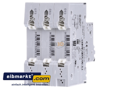 Back view Siemens Indus.Sector 5SY4310-7 Miniature circuit breaker 3-p C10A 
