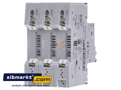Back view Siemens Indus.Sector 5SY4316-7 Miniature circuit breaker 3-p C16A 
