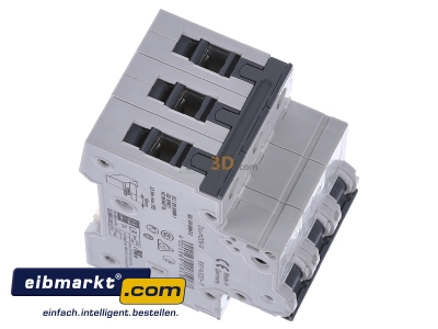 View top left Siemens Miniature circuit breaker 3-p C20A 5SY4320-7
