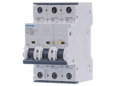 Front view Siemens 5SY4340-7 Miniature circuit breaker 3-p C40A 
