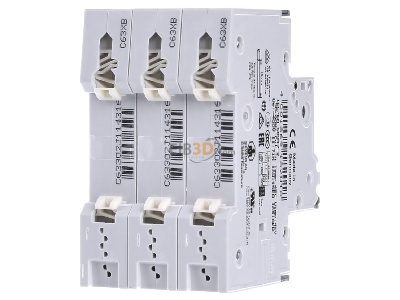 Back view Siemens Indus.Sector 5SY4363-7 Miniature circuit breaker 3-p C63A 
